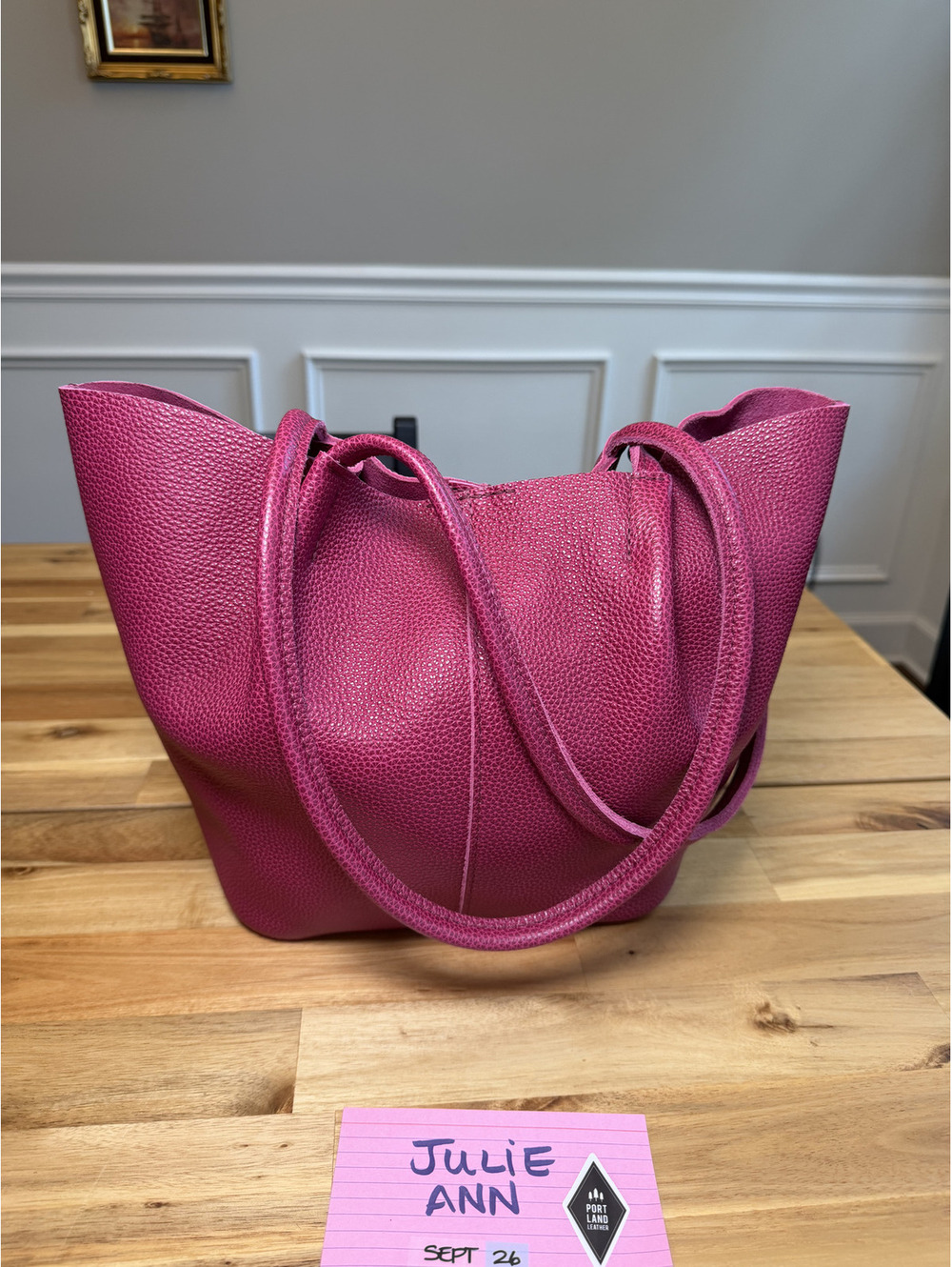 Portland Leather Goods Large Devan in Cosmo